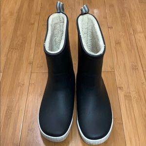 Tretorn fur-lined rain boots